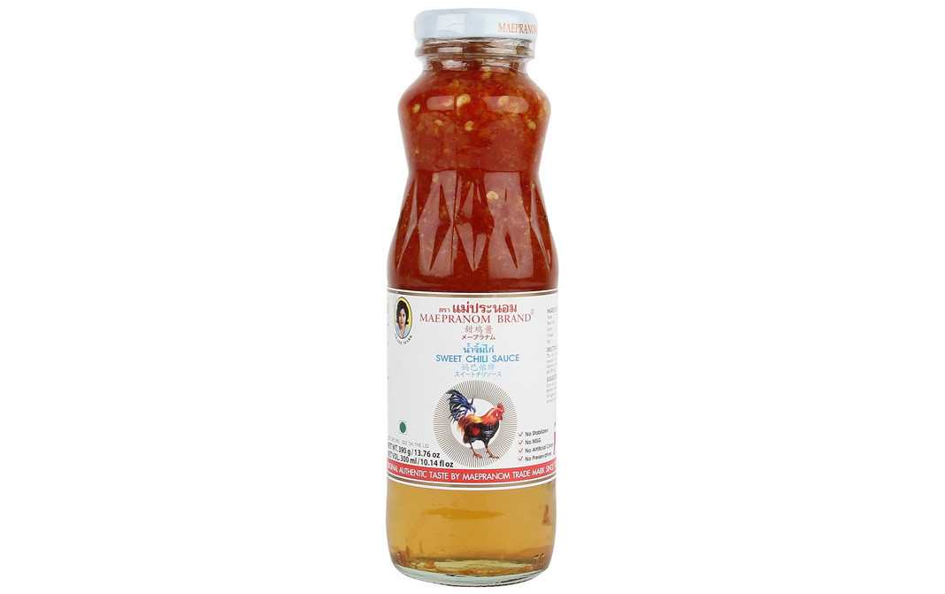 Maepranom Sweet Chilli Sauce   Glass Bottle  390 grams
